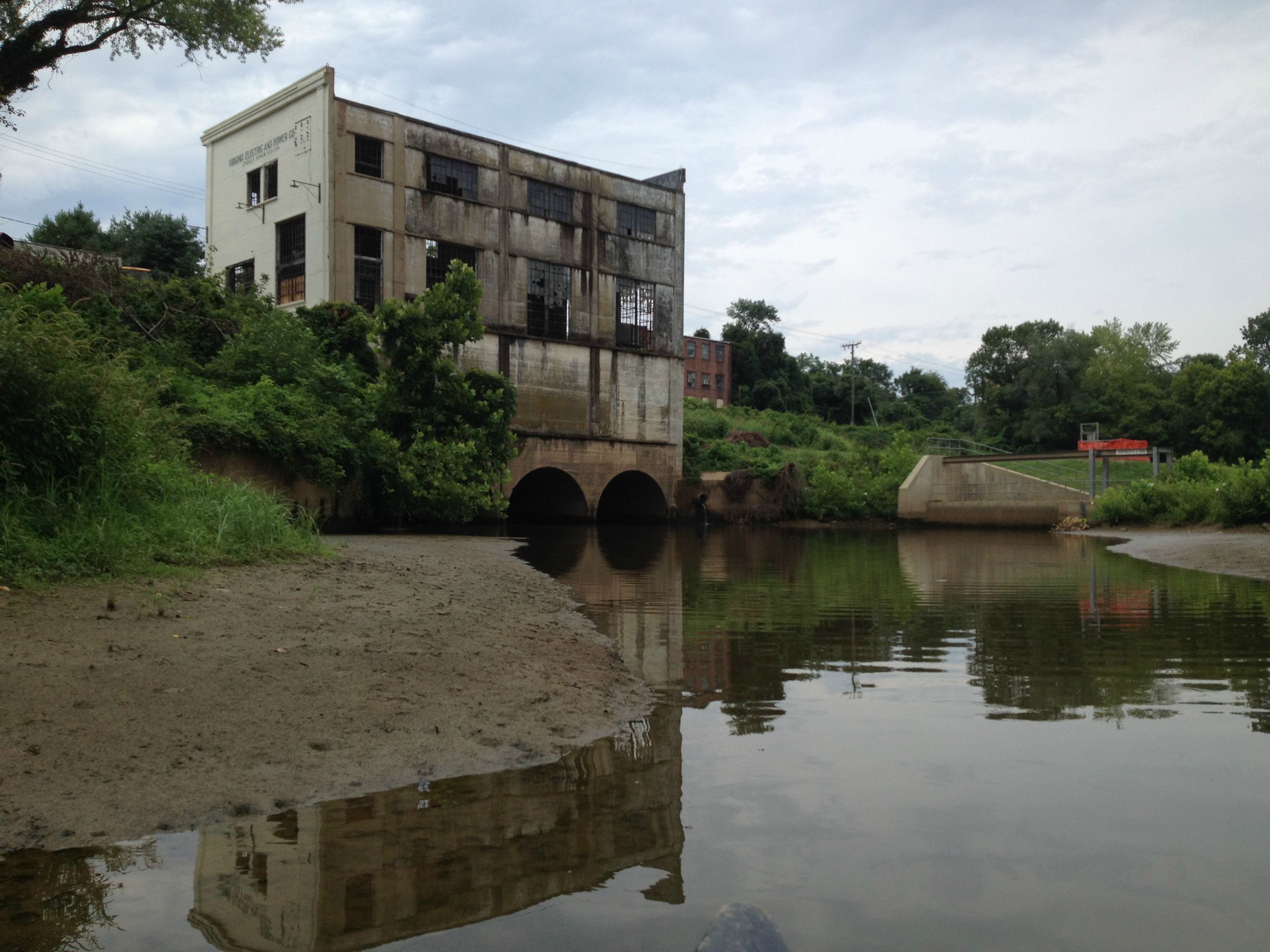 View of the Embrey Power Plant from the Rappahannock River.